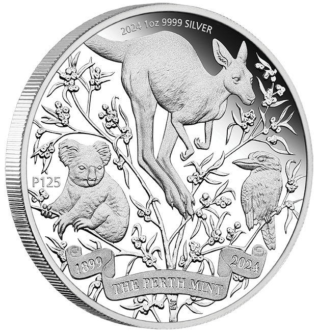 2024 $1 Perth Mint 125th Anniversary 1oz Silver Proof Coin