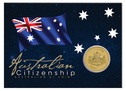 2024 $1 Australian Citizenship AlBr Coin in Card