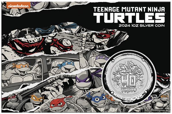 2024 $1 Teenage Mutant Ninja Turtles 40th Anniversary 1oz Silver Coin