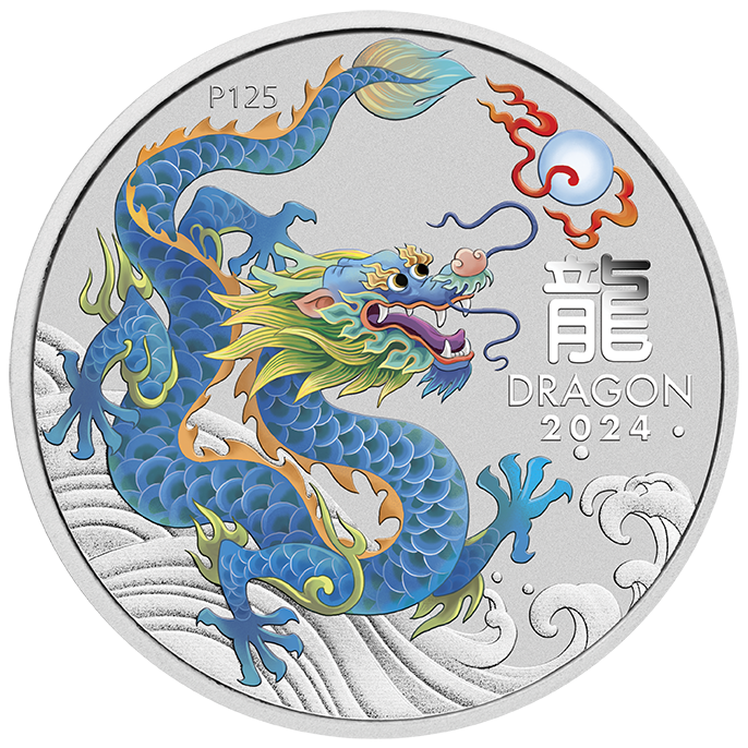 2024 50c Year of the Dragon 1/2oz Silver 10-Coin Set