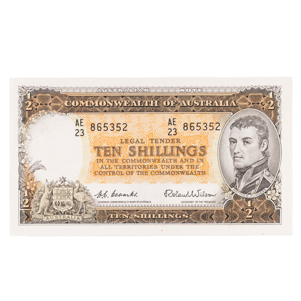 1954 10 Shillings Coombs/Wilson Extremely Fine