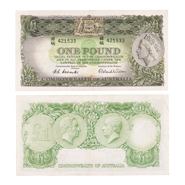 1953 One Pound Coombs/Wilson Fine to Very Fine