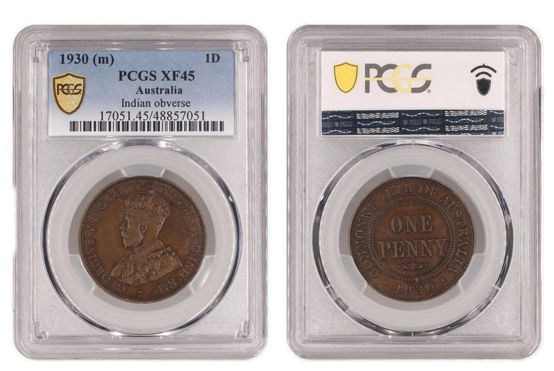 Australia 1930 Penny PCGS XF45