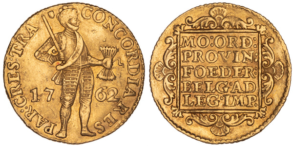 Netherlands (Holland) 1762 Gold Ducat Very Fine