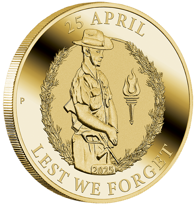 2025 $1 Anzac Day Coin on Card