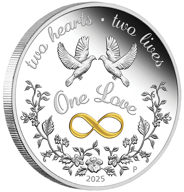 2025 $1 One Love 1oz Silver Proof Coloured Coin