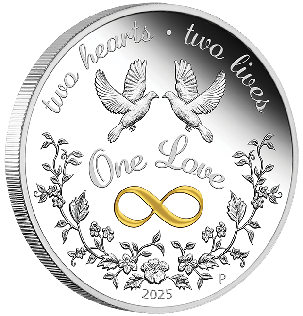 2025 $1 One Love 1oz Silver Proof Coloured Coin