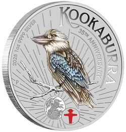 2025 $1 Berlin WMF Kookaburra 1oz Silver Coin with Ampelmann Privy