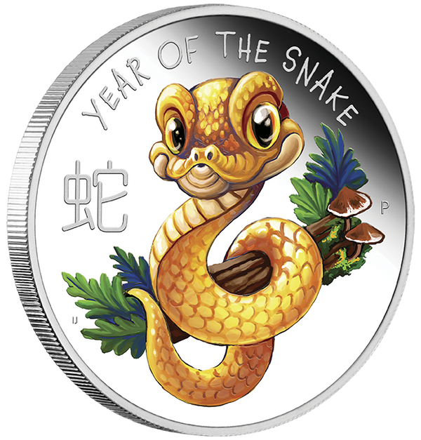 2025 50c Baby Snake 1/2oz Silver Coloured Coin