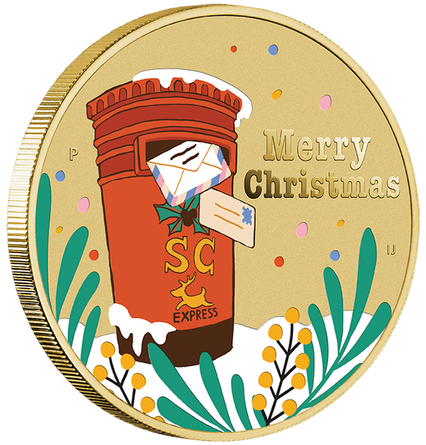 2023 Tuvalu 50c Merry Christmas Coin & Stamp Cover