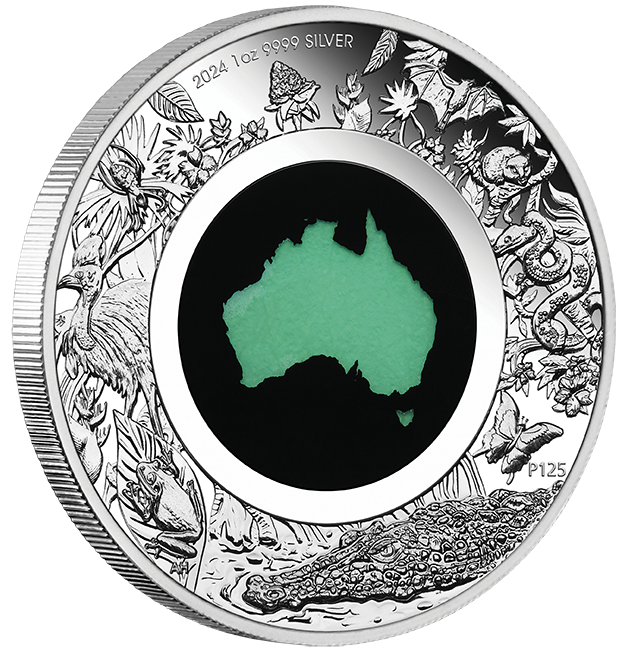 2024 $1 Great Southern Land Chrysoprase 1oz Silver Proof Coin