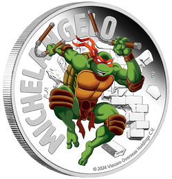 2024 $1 Teenage Mutant Ninja Turtles - Michelangelo 1oz Silver Proof Coin