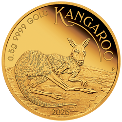 2025 $2 Mini Roo 0.5g Gold Proof Coin