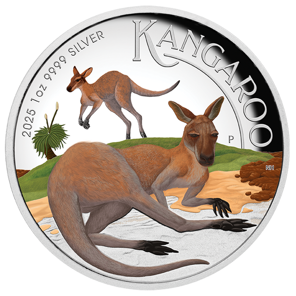 2025 $1 Kangaroo Coloured 1oz Silver Proof Coin