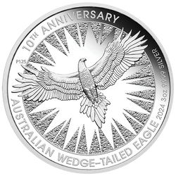 2024 $3 Wedge-Tailed Eagle 10th Anniversary 3oz Silver Proof Coin