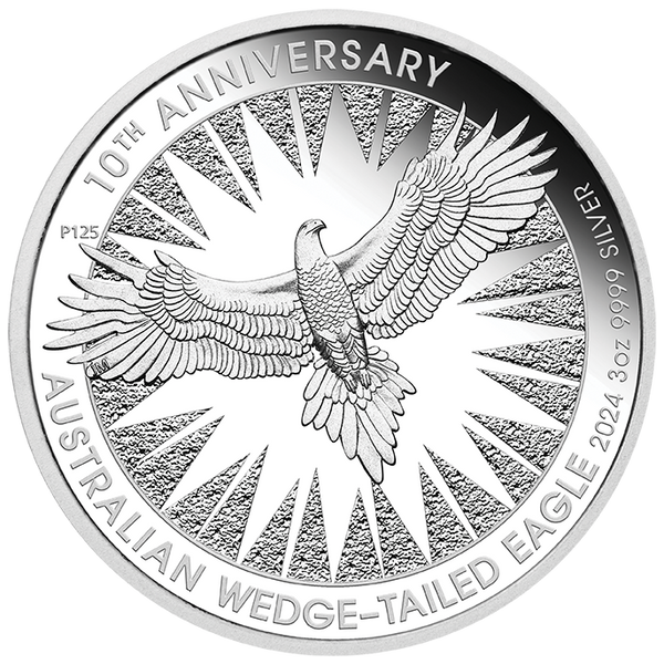 2024 $3 Wedge-Tailed Eagle 10th Anniversary 3oz Silver Proof Coin