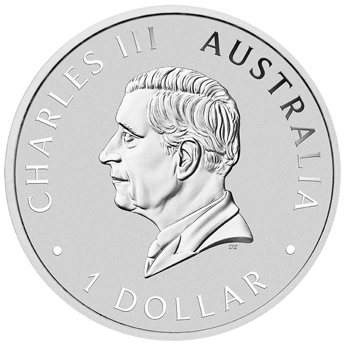 2025 $1 Australian Emu 1oz Silver Coloured Coin