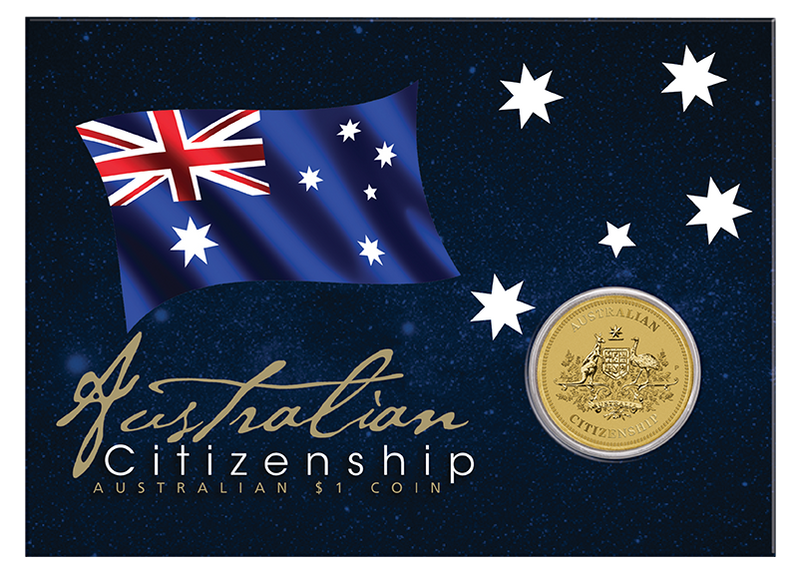 2024 $1 Australian Citizenship AlBr Coin in Card