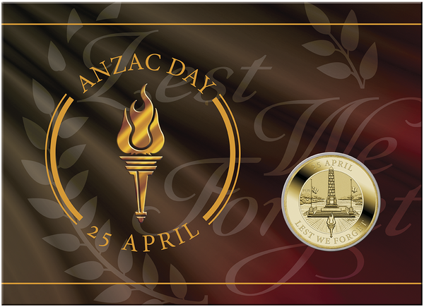 2024 $1 Anzac Day Lest We Forget AlBr Coin