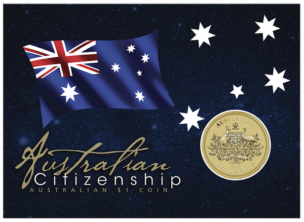 2025 $1 Australian Citizenship Coin In Card