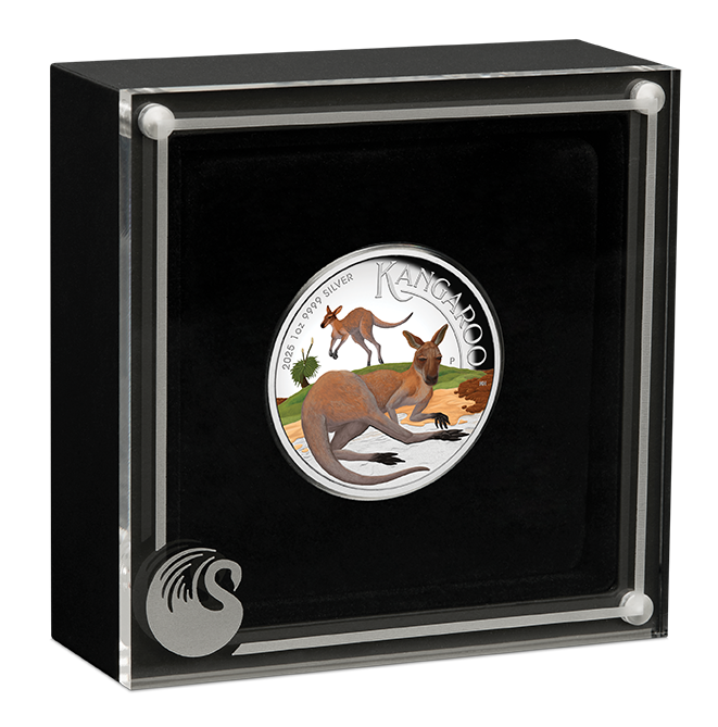 2025 $1 Kangaroo Coloured 1oz Silver Proof Coin