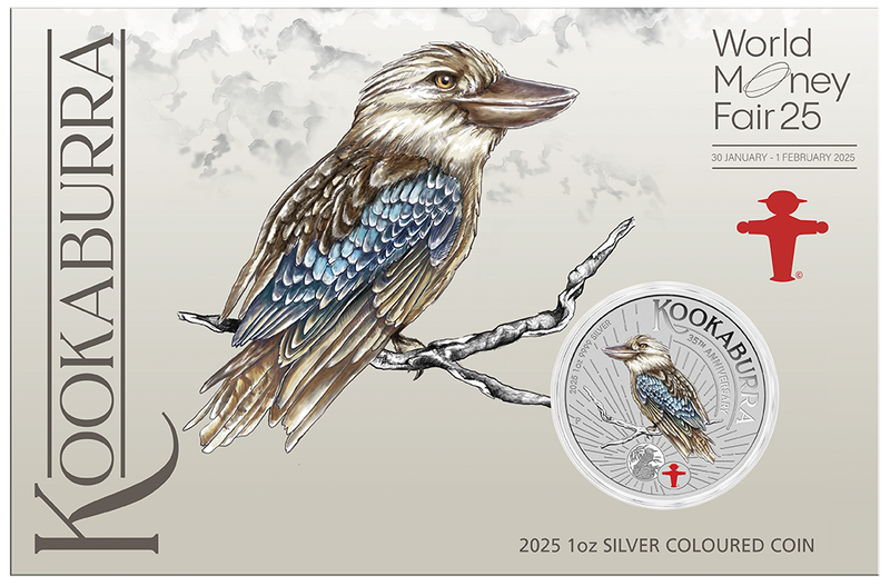 2025 $1 Berlin WMF Kookaburra 1oz Silver Coin with Ampelmann Privy