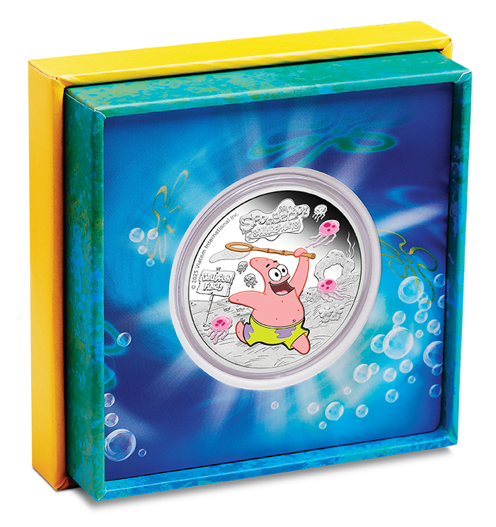 2025 Tuvalu $1 Spongebob - Patrick 1oz Silver Coin