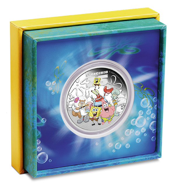 2024 Tuvalu $1 SpongeBob & Friends 1oz Silver Proof Coin