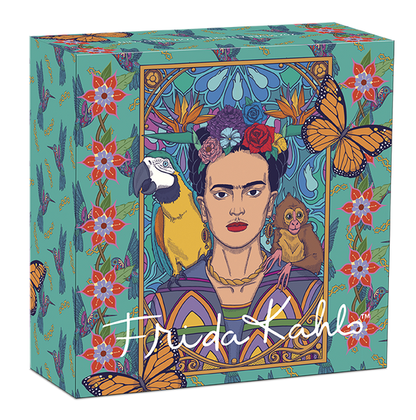 2024 Tuvalu $2 Frida Kahlo 2oz Silver Antiqued Coloured Coin