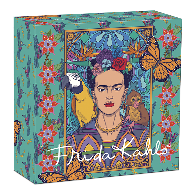 2024 Tuvalu $2 Frida Kahlo 2oz Silver Antiqued Coloured Coin