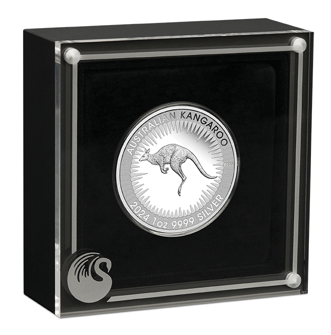2024 $1 Kangaroo King Charles First Issue 1oz Silver Proof Coin