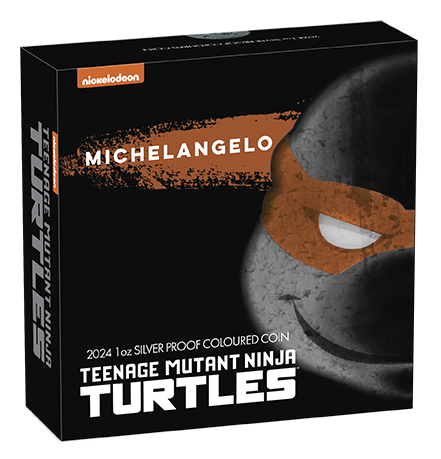 2024 $1 Teenage Mutant Ninja Turtles - Michelangelo 1oz Silver Proof Coin