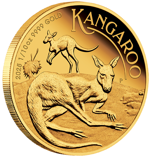 2025 $15 Kangaroo 1/10oz Gold Proof Coin