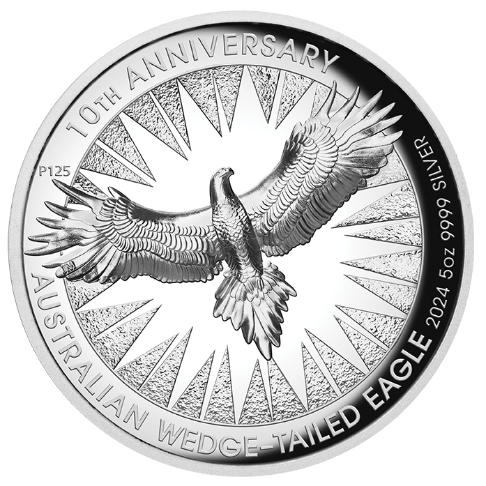 2024 $8 Wedge-Tailed Eagle 5oz Silver High Relief Coin