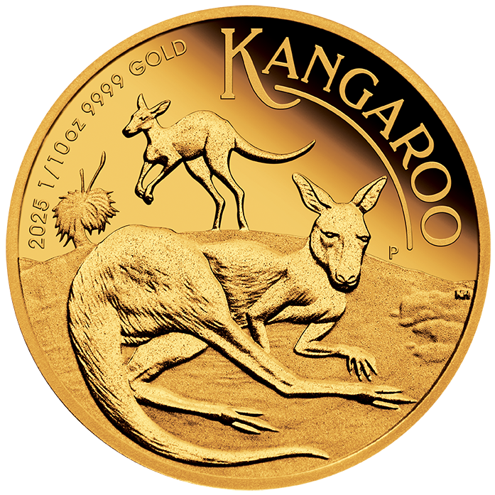 2025 $15 Kangaroo 1/10oz Gold Proof Coin