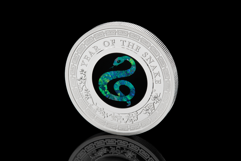 2025 $1 Opal Lunar Series Year of the Snake 1oz Silver Proof Coin