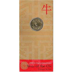 2009 $1 Year of the Ox Carded Coin