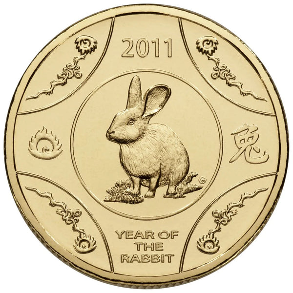 2011 $1 Year of the Rabbit Carded Coin