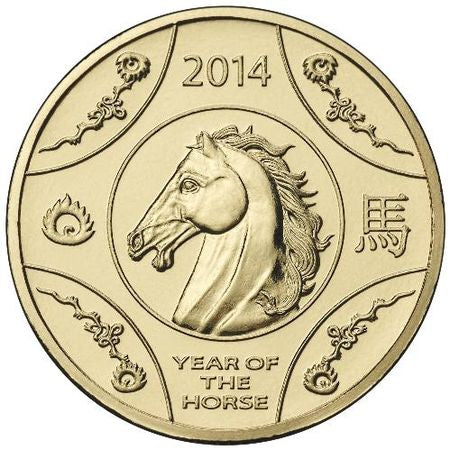 2014 $1 Year of the Horse Carded Coin