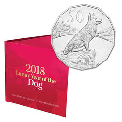 2018 50c Year of the Dog Tetra-Decagon Coin