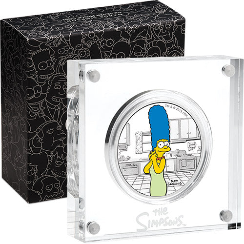 2019 Tuvalu $1 The Simpsons Marge Coloured 1oz Silver Proof Coin