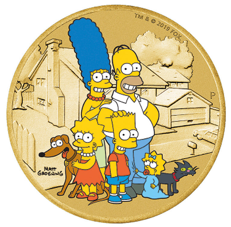 2019 Tuvalu $1 The Simpsons PNC