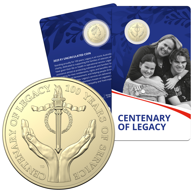 2023 $1 Centenary of Legacy Uncirculated Coin