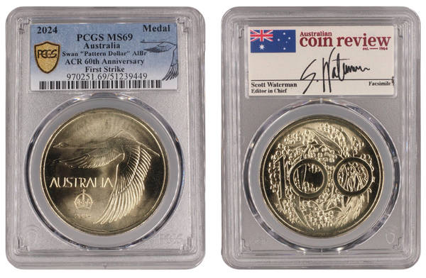 2024 ACR Swan Pattern Crown AlBr PCGS MS69