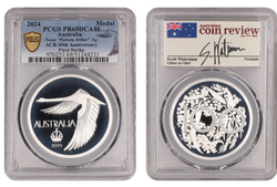 2024 ACR Swan Pattern Crown Silver Proof PCGS PR69DCAM