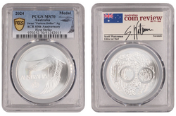 2024 ACR Swan Pattern Crown Silver Uncirculated PCGS MS70