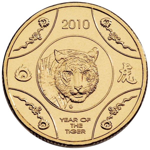 2010 $1 Year of the Tiger Carded Coin