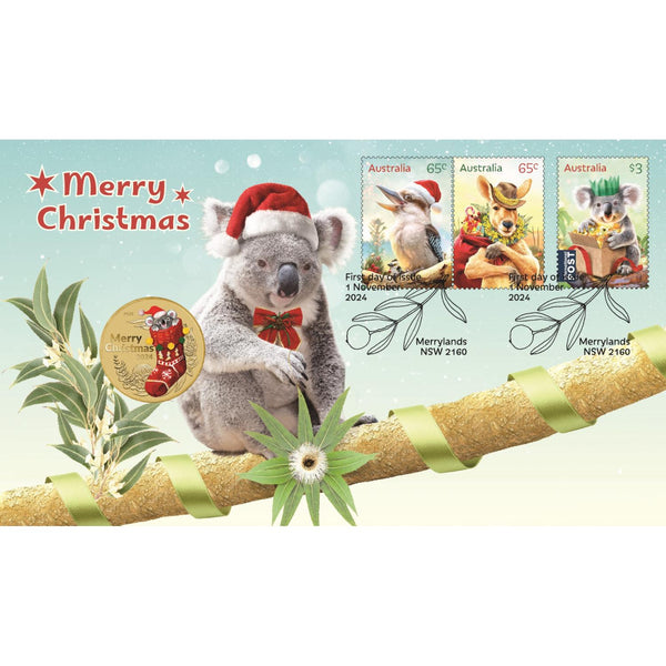 2024 $1 Merry Christmas Coin & Stamp Cover