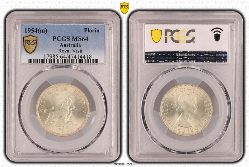 1954(m) Florin Royal Visit PCGS MS64