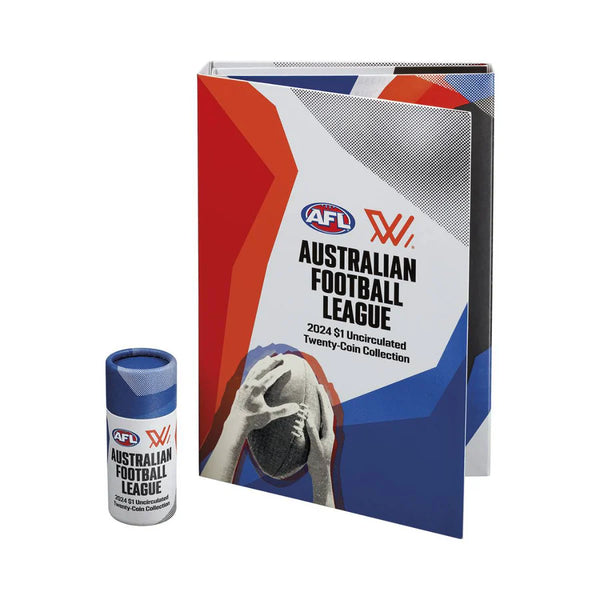 2024 $1 AFL 20-Coin Set - Folder with Tube (Unopened)